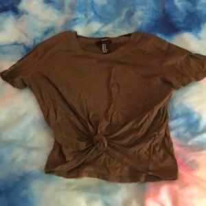 Forever 21 Green Crop Top